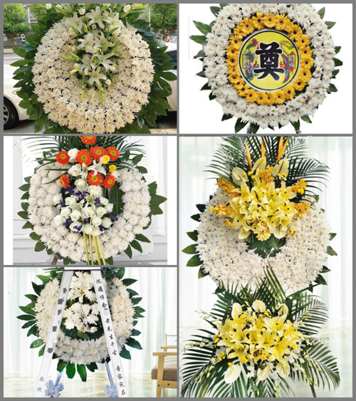 湖北武汉市黄陂区木兰乡大余湾村花圈速递