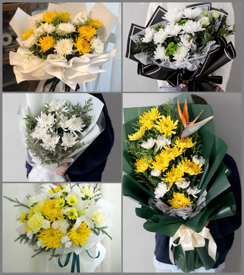 湖北武汉市黄陂区木兰乡大余湾村白事花束代送